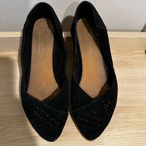 TOMS Perforated Suede Flats